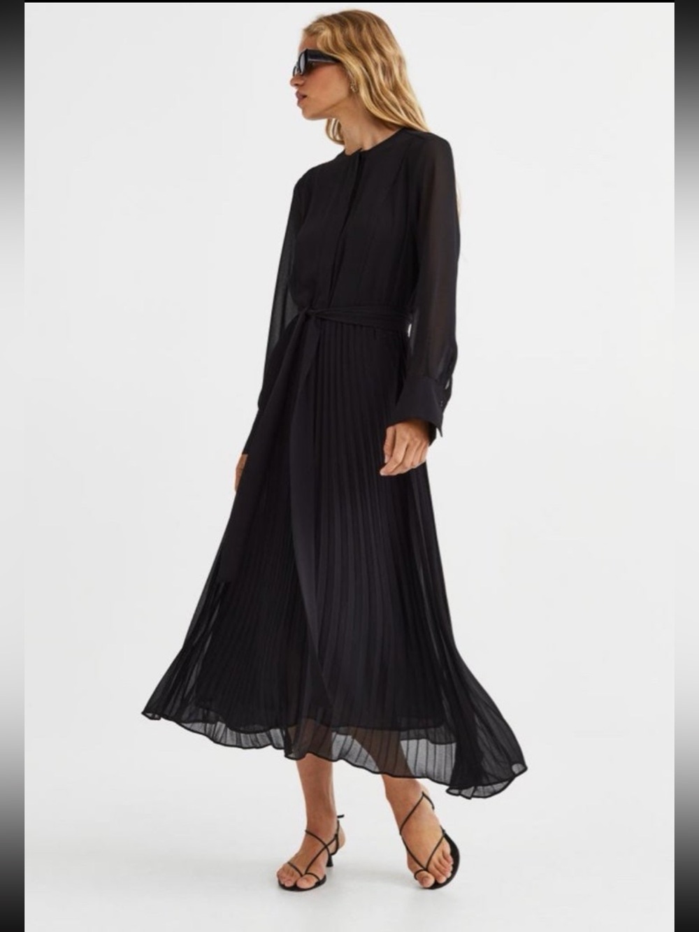 H&M Pleated Midi Dress NWT